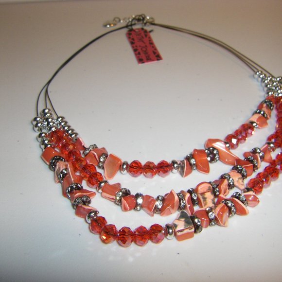 Betsey Johnson Fashion Jewelry Beaded Necklace & Earring 2 Piece Set NEW - Picture 6 of 8